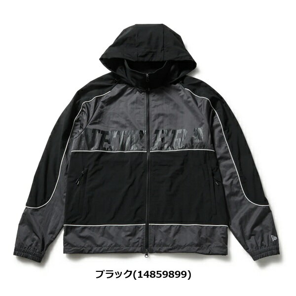 ニューエラ ゴルフ ウィンドジャケット パイピング ブラック NEW ERA (14859899) 2026年春夏モデル