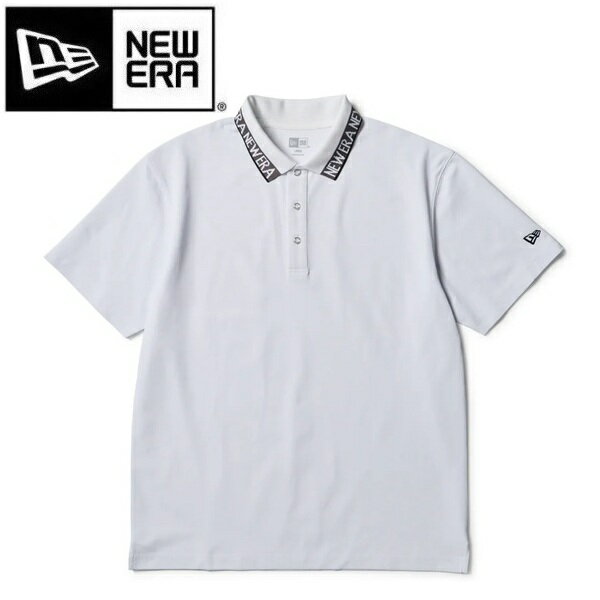Rakuten - ニューエラ ゴルフ 半袖 ポロシャツ 鹿の子 Collar Logo ホワイト NEW ERA (14859943) 2026年春夏モデル