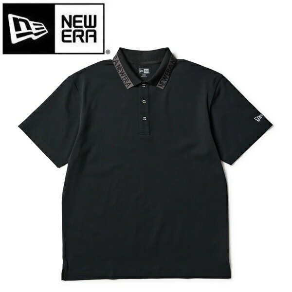 Rakuten - ニューエラ ゴルフ 半袖 ポロシャツ 鹿の子 Collar Logo ブラック NEW ERA (14859945) 2026年春夏モデル