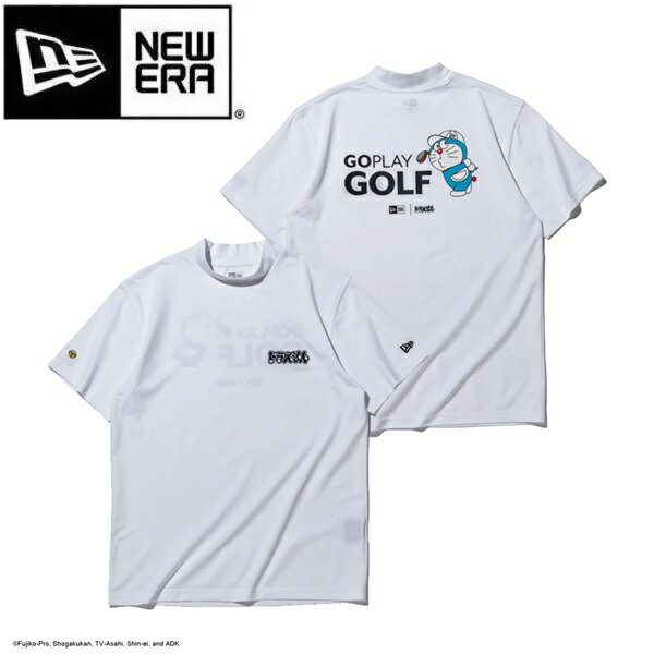 Rakuten - ニューエラ ゴルフ 半袖 鹿の子 ミッドネック Tシャツ ドラえもん ホワイト NEW ERA (14935372) 2026年春夏モデル