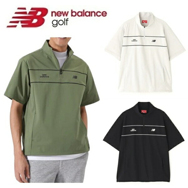 乐天商城 - ニューバランス ゴルフ メンズ ハーフスリーブ スタンドジップ プルオーバー New Balance Golf 012-6164003 2026年春夏モデル