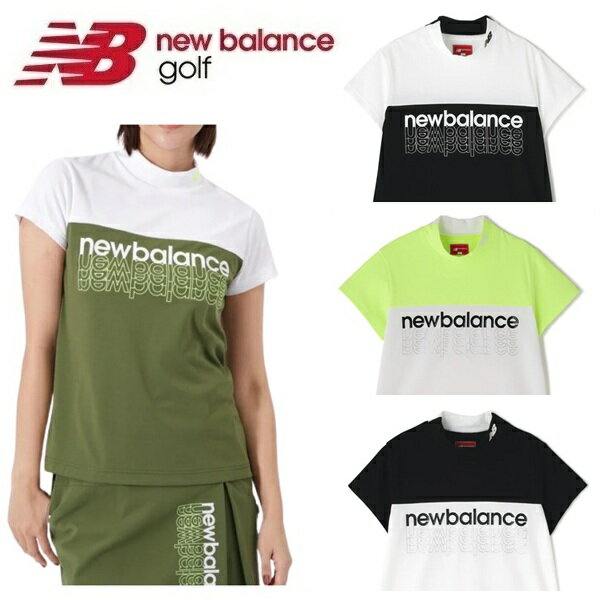 乐天商城 - ニューバランス ゴルフ レディース シャツ 超速乾 半袖 モックネック プルオーバー New Balance Golf 012-6166503 2026年春夏モデル