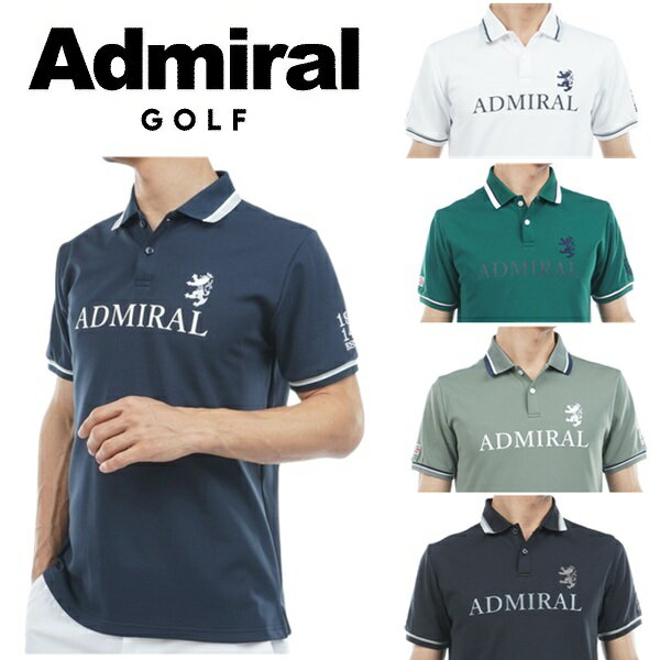 Rakuten - アドミラル ゴルフ メンズ カラタッチ ロゴポロシャツ ADMIRAL GOLF ADMA613 2026年春夏モデル