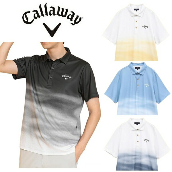 Rakuten - キャロウェイ ゴルフ メンズ シャツ -3℃裏クールウェーブプリントカノコシャツ Callaway Golf C25134124