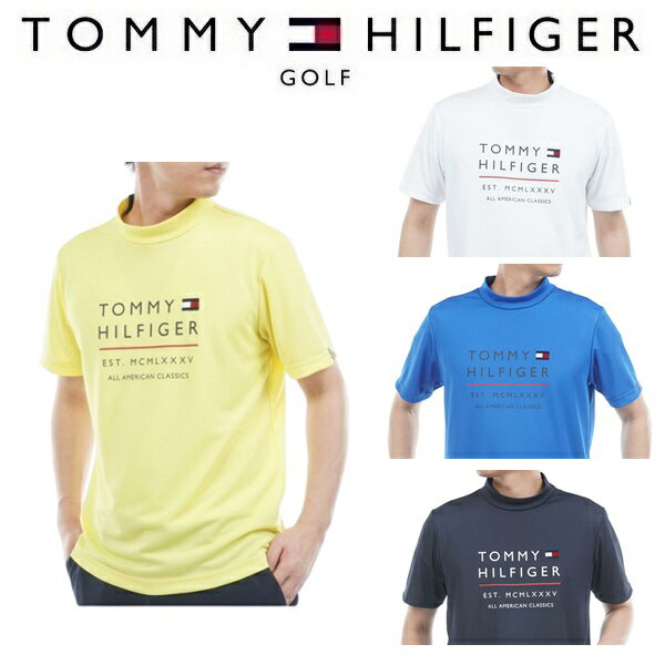 Rakuten - トミーヒルフィガー ゴルフ メンズ フロントロゴ 半袖モックネックシャツ TOMMY HILFIGER THMA618 2026年春夏モデル