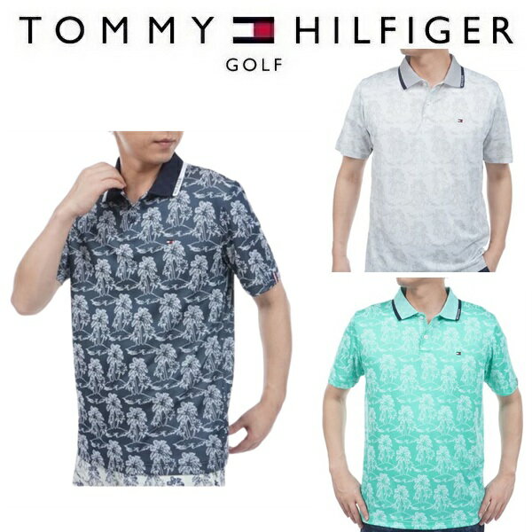 Rakuten - トミーヒルフィガー ゴルフ メンズ ヤシジャガード 半袖ポロシャツ TOMMY HILFIGER THMA628 2026年春夏モデル