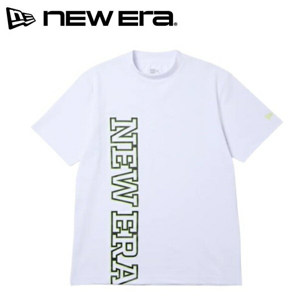 乐天商城 - ニューエラ ゴルフ 半袖 ミッドネック Tシャツ 鹿の子 Vertical Logo ホワイト NEW ERA (14859920) 2026年春夏モデル