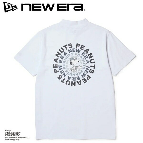 Rakuten - ニューエラ ゴルフ 半袖 ミッドネック Tシャツ Vintage PEANUTS ピーナッツ GOLF Circle ロゴ ホワイト NEW ERA (14865850) 2026年春夏モデル