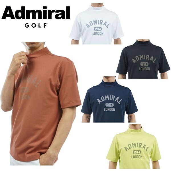 アドミラル ゴルフ メンズ アーチロゴ モックシャツ ADMIRAL GOLF ADMA432 春夏モデル