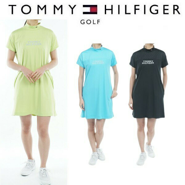 トミーヒルフィガー ゴルフ レディース THキューブ エンボスコンビ ワンピース TOMMY HILFIGER THLA343..