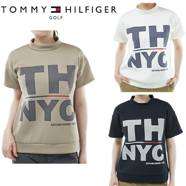 トミーヒルフィガー ゴルフ レディース ビッグロゴ モックシャツ TOMMY HILFIGER GOLF THLA360