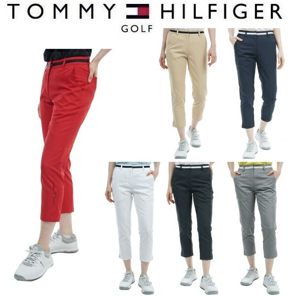 トミーヒルフィガー ゴルフ レディース ツイル ベーシックカプリパンツ TOMMY HILFIGER THLA426 2024年春夏モデル 1