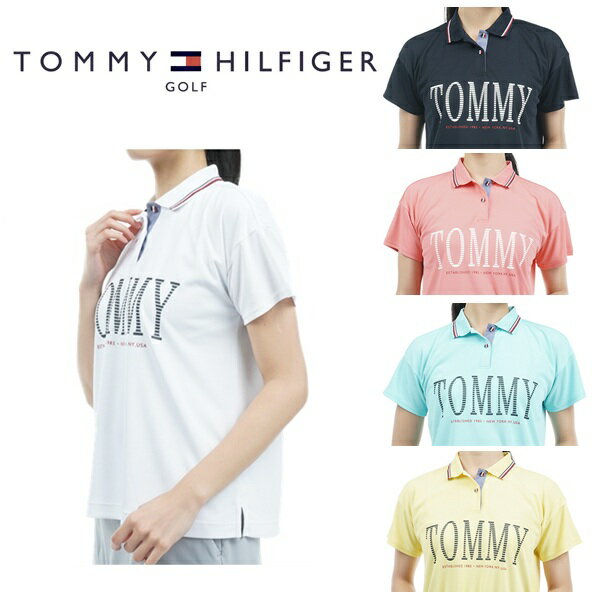 トミーヒルフィガー ゴルフレディース フロントロゴ リラックスシルエット ポロシャツTOMMY HILFIGER THLA329