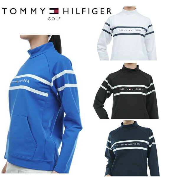 トミーヒルフィガー ゴルフ ロゴストライプ LSモックシャツ TOMMY HILFIGER GOLF THLA381