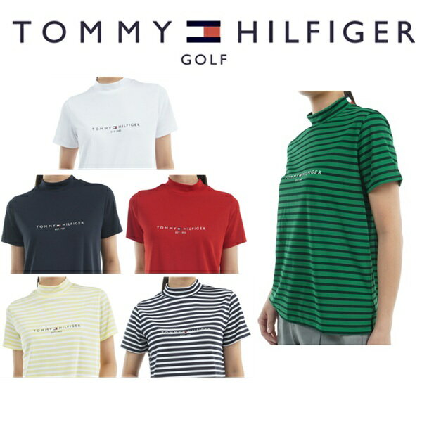 トミーヒルフィガー ゴルフレディース フロントロゴ 半袖モックネックシャツ TOMMY HILFIGER THLA512 2025年春夏モデル