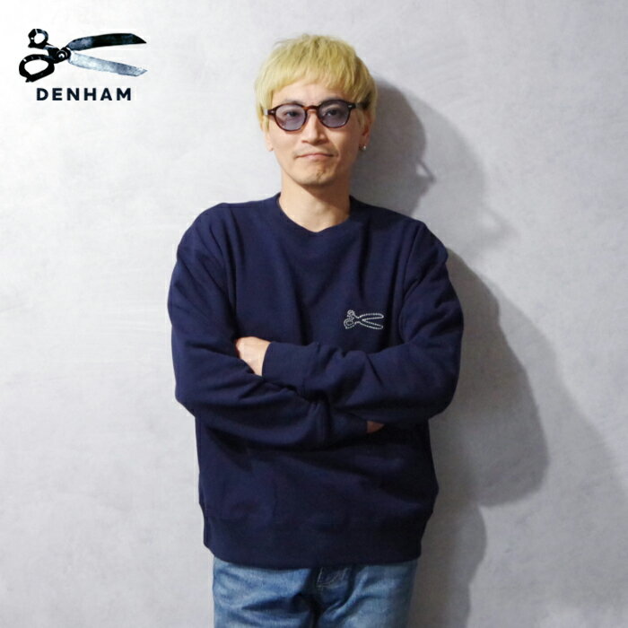DENHAM (デンハム) CHAIN CREW (1250960995/01250960995) メンズ トップス スウェット 裏毛 ロングシー..
