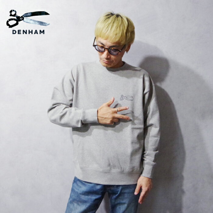 DENHAM (デンハム) CHAIN CREW (1250960994/01250960994) メンズ トップス スウェット 裏毛 ロングシー..