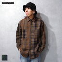Johnbull(ジョンブル) ヘビーネルパネル ロングスリーブシャツ (13746) メンズ シャツ 厚手 軽アウター チェック かっこいい
