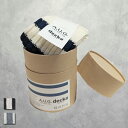 decka Quality socks(デカクオリティソックス) A.U.G. relaxing × decka ローゲージ リブ ソックス / ボーダー (8...