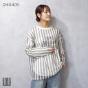 CHIGNON (シニヨン) ストライプ シアー プルオーバー (8646565kk/8646-565KK) レディース 30代 40代 きれいめスタイル オト...