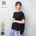 PASSIONE (パシオーネ) キレイミエ S/S カットソー (26975/526975) レディース トレンド ボックスシルエット 定番 コットン100 ...
