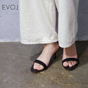 EVOL (イーボル) 5cmヒール ストラップサンダル (IW5298) レディース サンダル ヒール おしゃれ きれいめ こなれ感 華奢見え シンプル