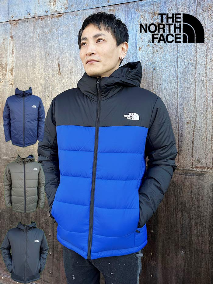 THE NORTH FACE(ザノースフェイス)ダウン Reversible Anytime Insulated Hoodie (NY82180) リバーシブルエニータイムインサレーテッドフーディ メンズ アウター アウトドア カジュアル ストリート スポーツ ジップアップ フード付き 冬