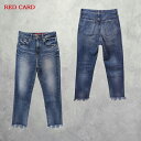 RED CARD (レッドカード) MADELINE (12431-AMF/12431) レディース ボトムス パンツ デニム イージーテーパード フリンジ