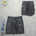 (What it isNt) ART BY MARKGONZALES (ワット イット イズント) 11.5oz COTTON DENIM CARGO SHORTS (2H313829) メンズ ボトムス ハーフパンツ プリント カジュアル ストリート カーゴパンツ ポケット デニム ロゴ 刺繍(4)