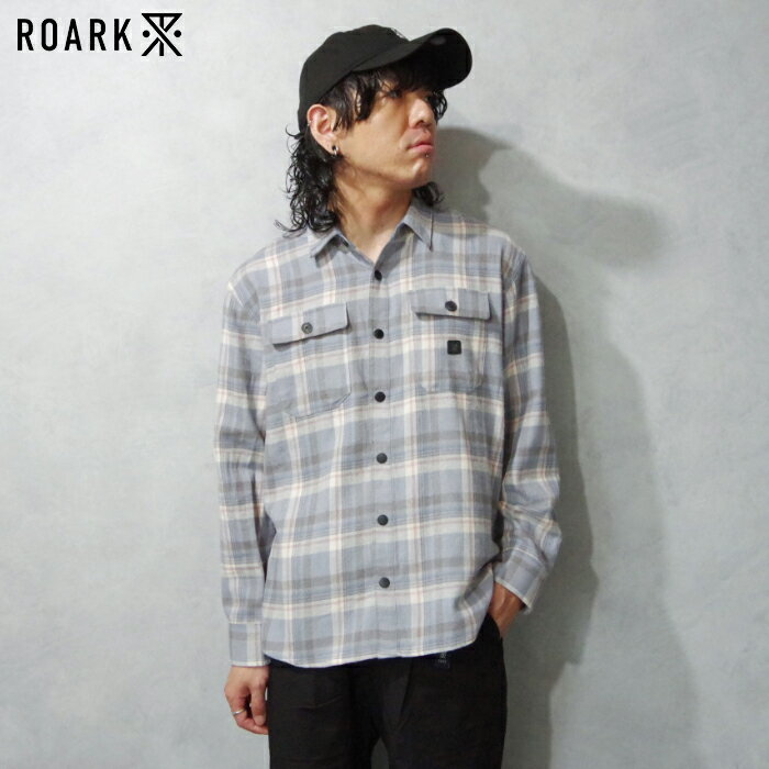 楽天CHIKUMA Online storeROARK （ロアーク） NORDSMAN COTTON （RLWJ1050） メンズ レディース ユニセックス トップス シャツ 長袖 チェック ノーズマン カジュアル ストリート アウトドア