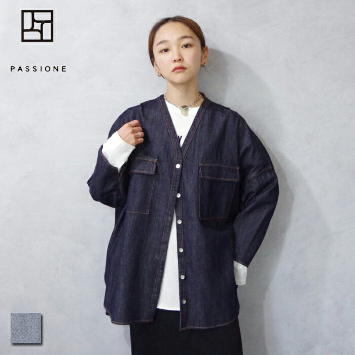 楽天市場】passione デニム(シャツ・ブラウス|トップス 楽天市場】passione デニム(シャツ・ブラウス|トップス