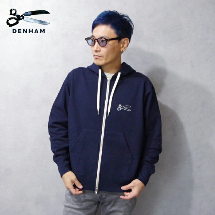 DENHAM (デンハム) CHAIN ZIP UP HOODY (1250960998/01250960998) メンズ トップス パーカー チェーン..