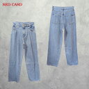 RED CARD (レッドカード) JO -AIR- LIGHT- (98355701alt) レディース ボトムス パンツ デニム ルーズテーパード タック ...
