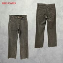 RED CARD (レッドカード) MARMALADE MIDRISE -OLIVE FRINGE- (15352301OLF) レディース ボトムス パンツ ...