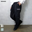 SEQUENZ (シークエンズ) UTILITY SWEAT CARGO (23770016) メンズ ボトムス カーゴパンツ ゆったり 総ゴム ポケット ロゴ...