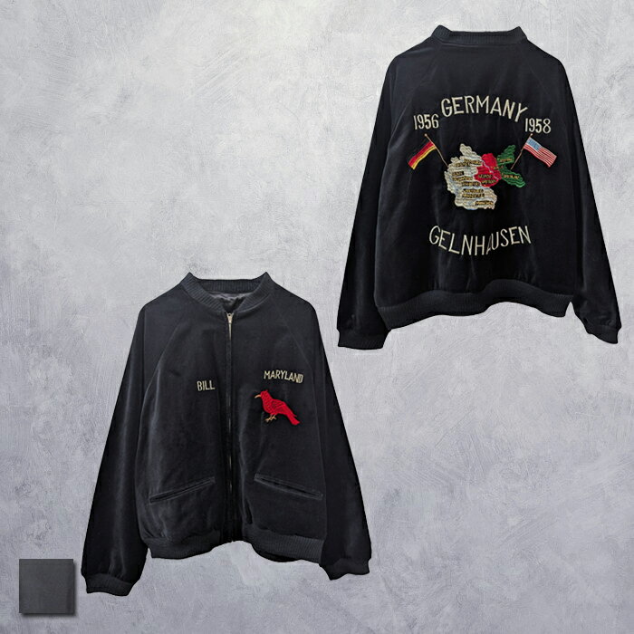 楽天CHIKUMA Online storeTHRIFTY LOOK（スリフティールック） REVERSIBLE SOUVENIR GERMANY JACKET （TL24F001/TL24F00100） メンズ レディース ユニセックス リバーシブル 刺繍 かっこいい