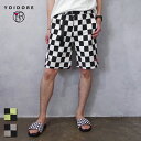 YOIDORE (ヨイドレ) 酔チェッカーフラッグ ショートパンツ (825702) メンズ レディース ユニセックス ボトムス ショートパンツ 刺繍 ユニーク...