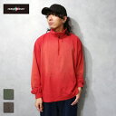 NOBLE PRODUCT (ノーブル プロダクト) 日焼け加工 ハーフZIP ロングスリーブ (N2454141S) メンズ 日焼け加工 人気アイドル着用 古着感 裏毛 デイリーユース スウェット(4)