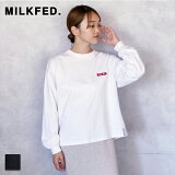 MILKFED. ߥ륯ե EMBROIDERED BAR L/S TEE (103233011001) ǥ 奢 ֥ɥ ꡼   襤 ץ ȥʽ ͥ奢 T Ĺµ ѥå