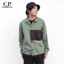 C.P. COMPANY (シー・ピーカンパニー) POPELINE MIXED AUXILIARY POCKET JACKET (14CMOS331A) メン...