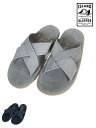 アイランドスリッパ サンダル メンズ SUEDE SLIDE (PT223)クロスストラップ オープン
