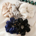 シュシュ しゅしゅ ヘアアクセ レディース 女性 スターシュシュ