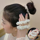 ヘアゴム3本セット パール 送料無料 ヘアアクセ レディース 女性