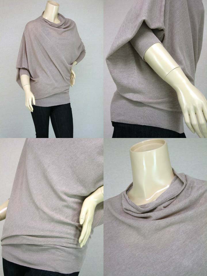 【MADE IN JAPAN】【送料無料】　SPLASH　FAST ［スプラッシュファースト］　ドルマンスリーブ × ドレープ　ビッグニットプルオーバー　　【日本製・自社工場】【春夏物】【smtb-k】【w2】