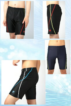 水着 メンズ スイムパンツ FILAフィラ/FILA/ブラック/ネイビー/M/L/LL少しゆったりめでルーズ感プール/スポーツ/水泳/水中ウォーキング/ダイエット/紳士