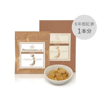 【ブランド名】DARUN（ダルン） 【商品名】食べる高麗人参 DARUN ロッソメロ(きな粉) 6年根紅参 1本分 【容量】15g 《目安・・・5日分 1日/2~3粒l基準》 【原材料】高麗人参(6年根紅参)・はちみつ・きな粉 【特徴】 ●6年根紅参はちみつ漬け100%。高麗人参本来の味が苦手な方におすすめです。 ●幅広い効能をもつことから「漢方の王様」と呼ばれる高麗人参。 ●なんとなく不調、なんだかバランスが崩れている・・・そんな時こそ高麗人参でセルフケア ●いつものドリンク・料理に混ぜるだけで、簡単に美味しいオリジナルの高麗人参ドリンク・料理がつくれます。 ●原材料は「6年根紅参（高麗人参）抽出液」だけ 健康 食品 ギフト サプリメント お菓子 おやつ サプリ スーパーフード 食べる 高麗人参 効果 エキス きな粉 グミ 漢方 アレンジレシピ サポニン を多く含む食品 アミノ酸 ペプチド ビタミン群 各種ミネラル 免疫力 を高める 疲労回復 滋養強壮 冷え 美容 エイジング 自律神経調整 二日酔い 低血圧 不眠 更年期 ストレス 養命酒 ハニーラテ ビール ハイボール ソイチャラテ ジンジャーエール 健康茶