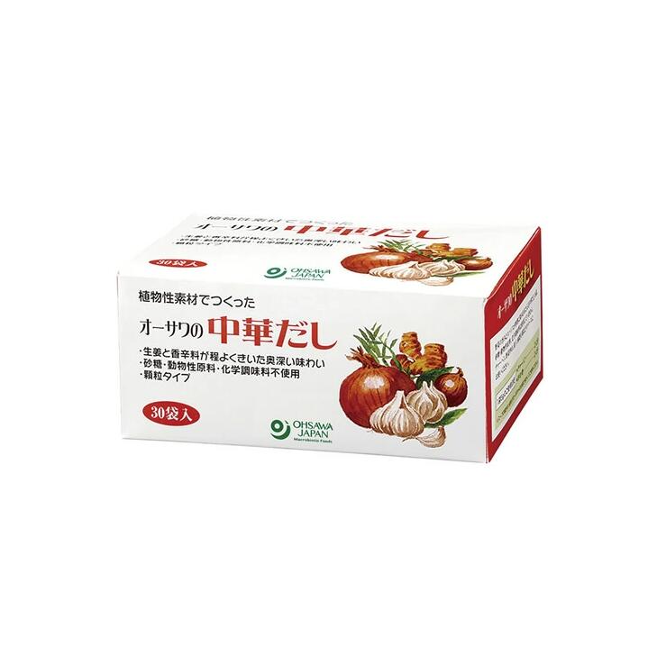 Rakuten - オーサワの中華だし 中華だし 無添加だし 中華スープの素 植物性だし ヴィーガン対応 動物性原料不使用 化学調味料不使用 中華調味料 顆粒だし 粉末だし 野菜だし チャーハンの素 ラーメンスープ 麻婆豆腐 スープ調味料 オーサワジャパン ベジタリアン 30袋入り
