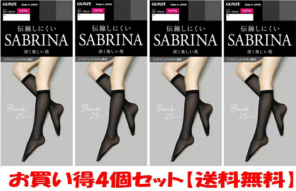 SABRINA サブリナ ひざ下丈ショートストッキング Black 25デニール引き締めて美し...