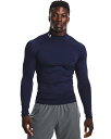 【メール便OK】UNDER ARMOUR(アンダーアーマー) 1369606 メンズ UAヒートギアアーマー ロングスリーブ シャツ モック ベースレイヤー インナー
