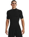 【メール便OK】UNDER ARMOUR(アンダーアーマー) 1372586 メンズ UAヒートギアアーマー コンプレッション モック ショートスリーブ シャツ(4)